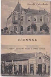 Bánovce, Isidor Lowinger shop