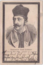 Wien, Vienna, Chief Cantor Josef Goldstein